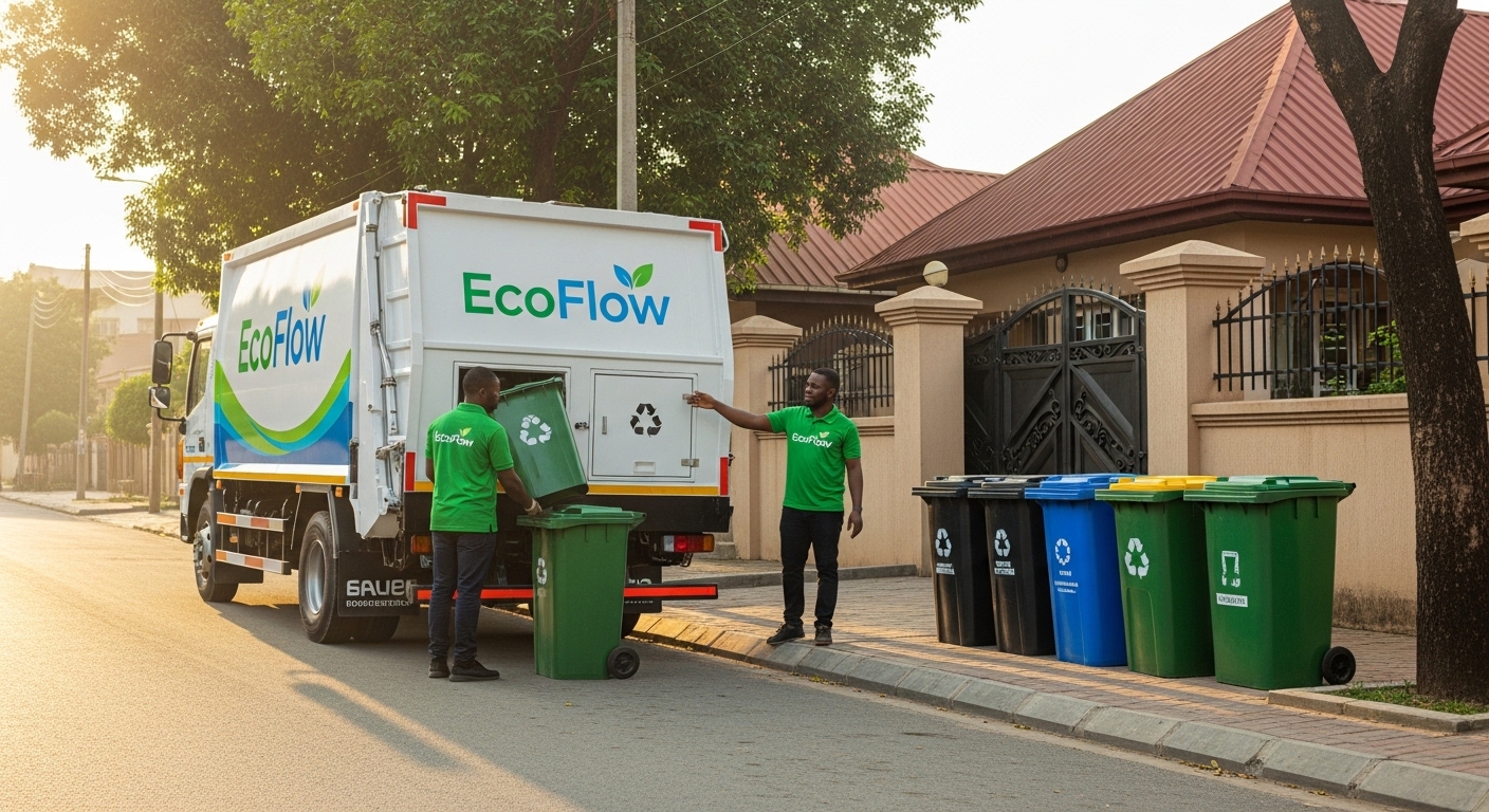 Residential waste pickup in Oyo State